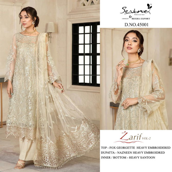 Serene Zarif 2 Heavy Festive Wear Georgette Embroidery Pakistani Salwar Kameez